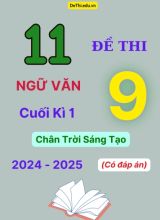 11 Đề thi Ngữ văn 9 cuối kì 1 Chân Trời Sáng Tạo 2024-2025 (Có đáp án)